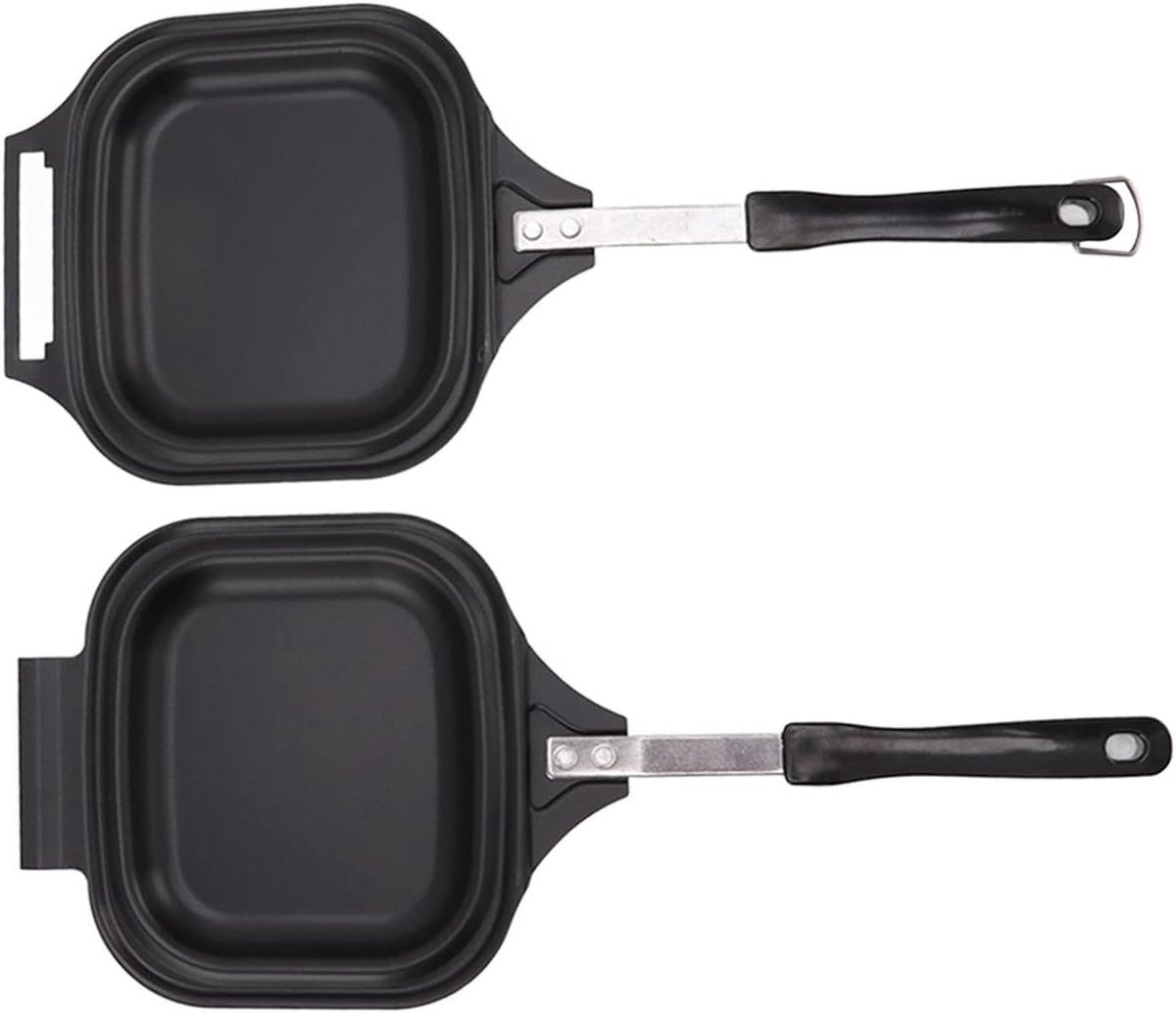 Pannenkoekenpan - Omeletpan Koekenpan - Ontbijt Bakken - Gelijkmatige Verwarming - 17 x 37 cm