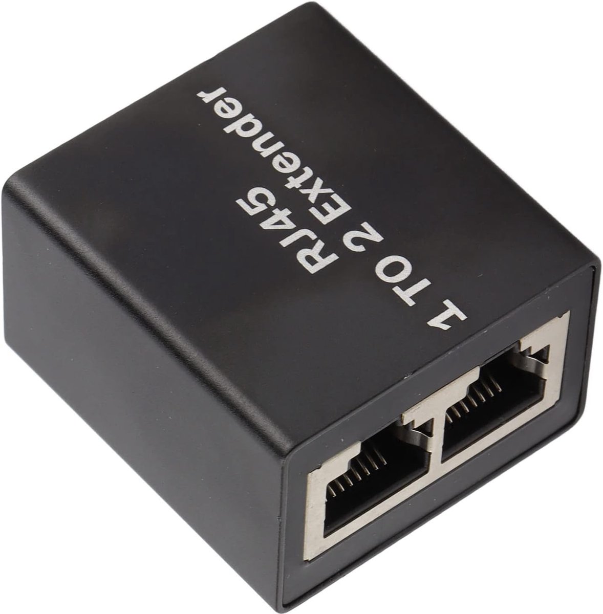Ethernet Splitter - Netwerk Connector - Twee Apparaten - Vergulde Naaldkern - 5 x 4 x 3 cm