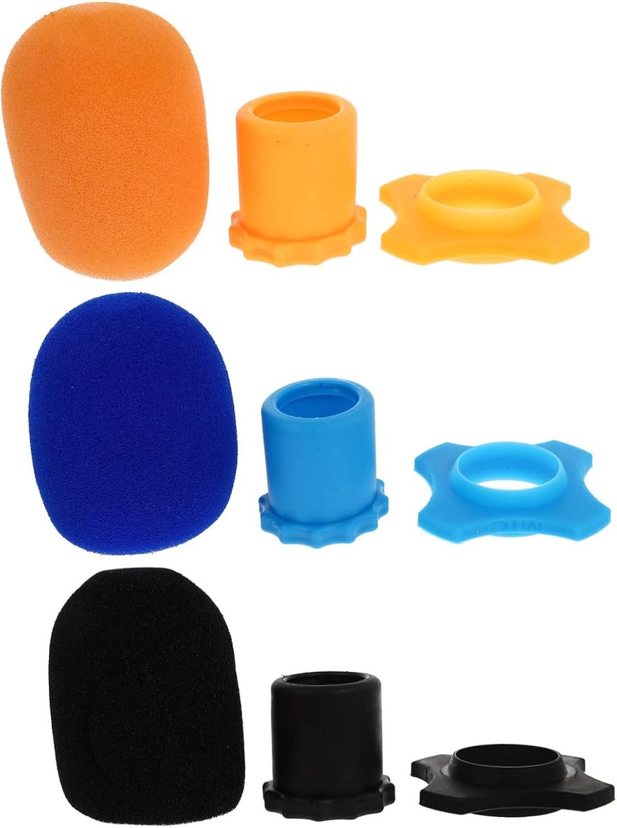 Microfoon Spons - Beschermhoes - Zingen - Rubberen Materiaal - 7.6cm