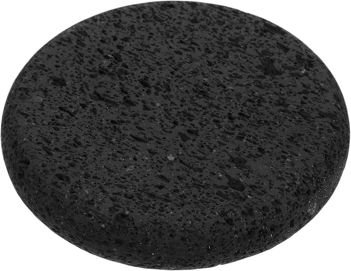 Steak Grillsteen - Hot Rock Plaat - Tafel Grillen - Authentieke Vulkaansteen - 15 cm - Grijs
