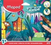 Maped viltstift Jungle Fever Jumbo | etui van 12 stuks | assorti