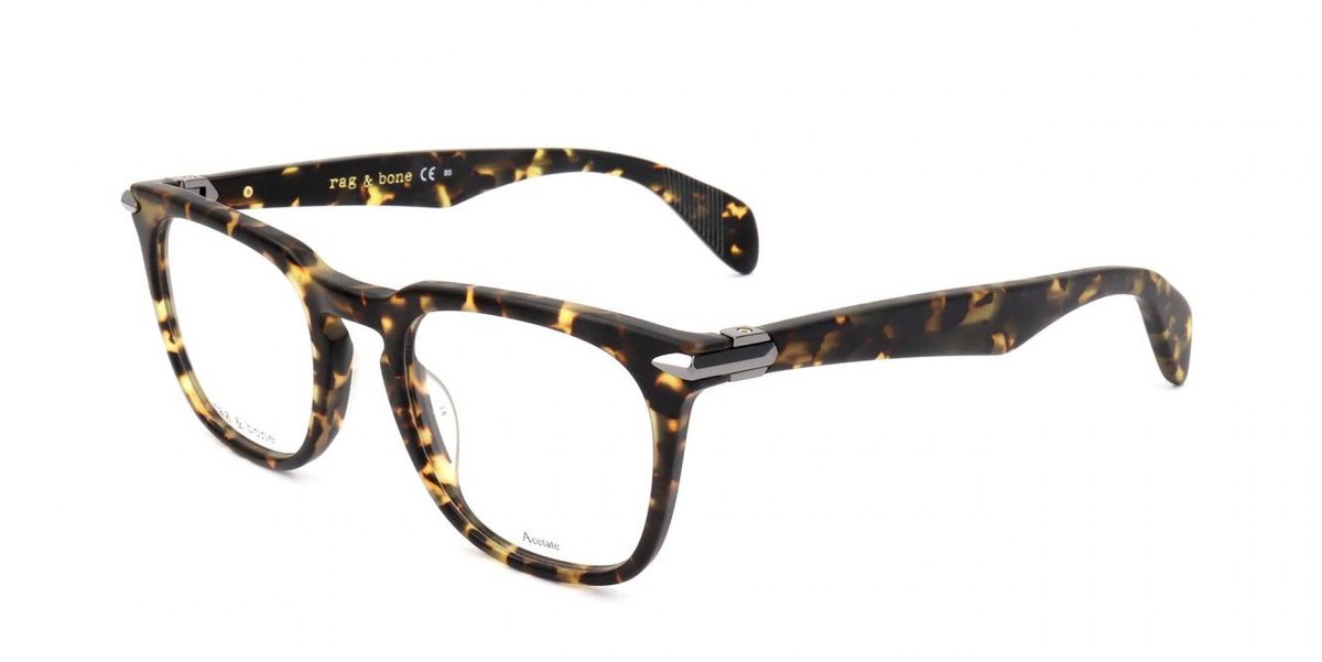 Rag & Bone RNB7008 Matt havana 49/21/145 MAN Brilmonturen