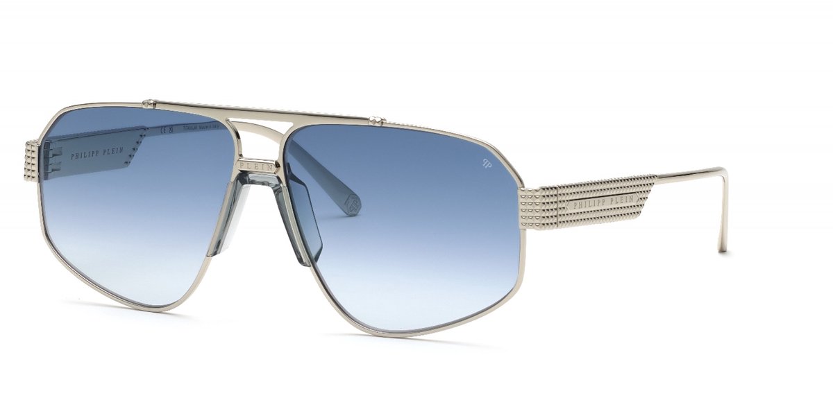 Philipp Plein SPP106M Palladio lucido 63/13/145 MAN Zonnebrillen