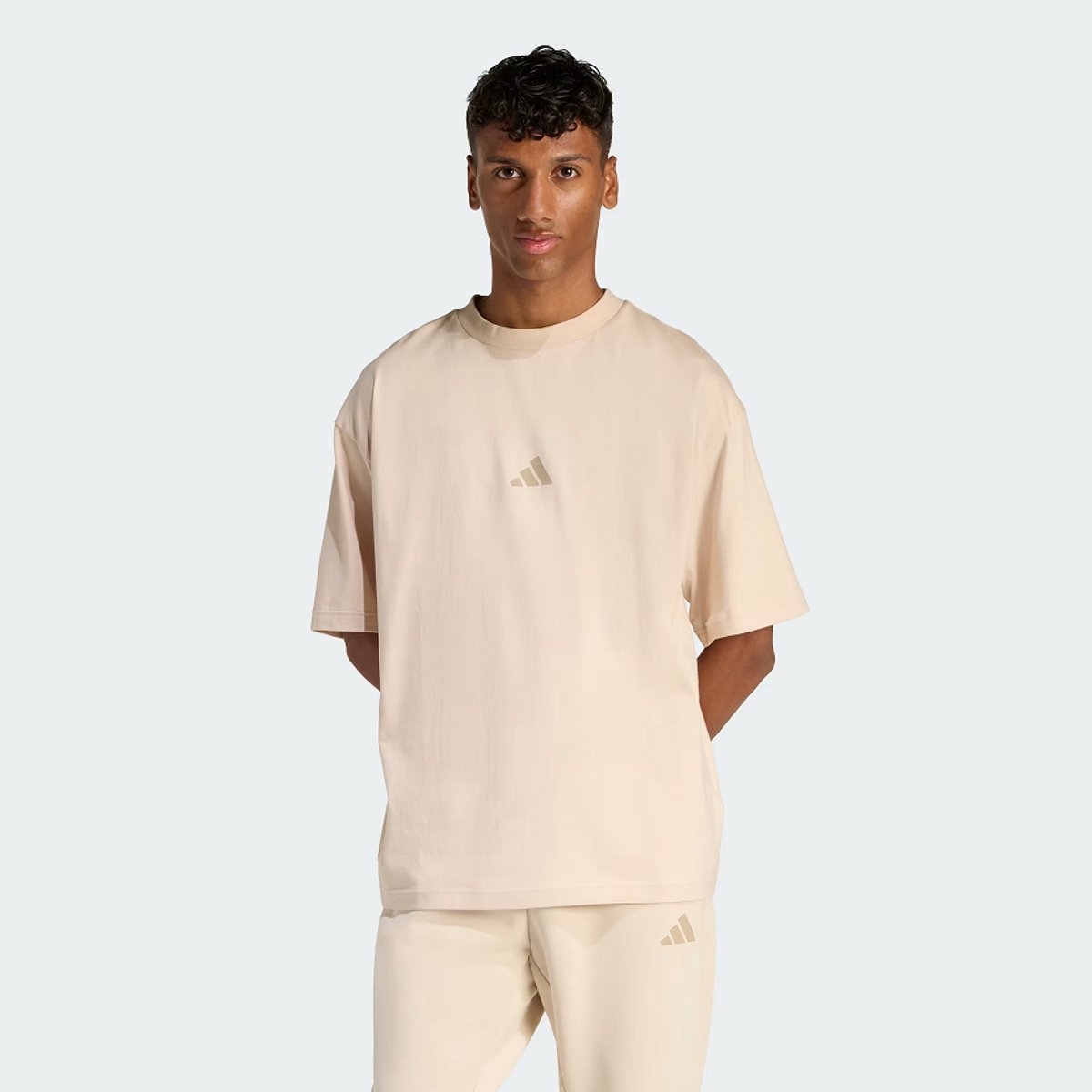 Adidas T-Shirt Future Icons SL Heren Beige