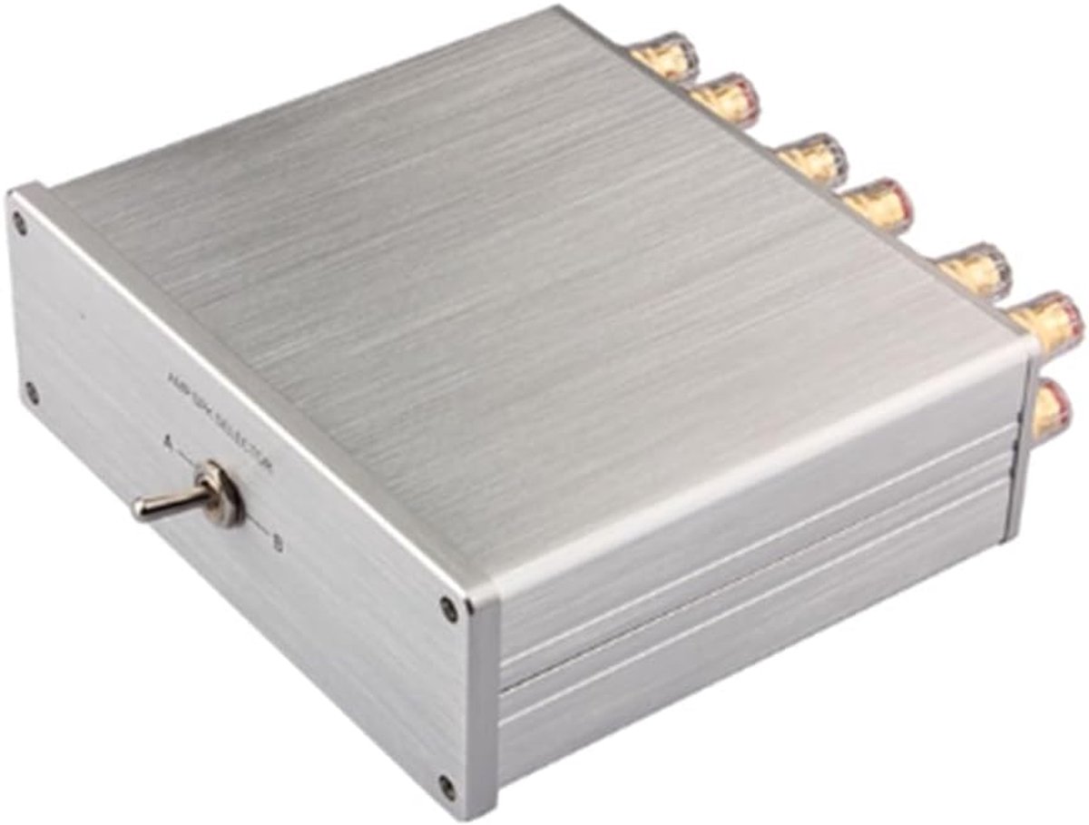 Audio Signaal Schakelaar - Hifi Selector Box - Meerdere Bronnen - 4 In 2 Uit