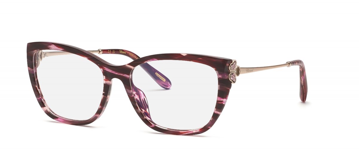 Chopard VCH368S Bordeaux striato lucido 55/16/135 WOMAN Brilmonturen