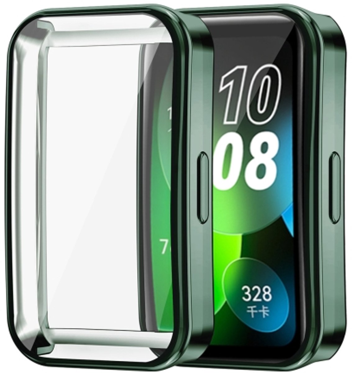 By Qubix - TPU bescherm case - Donkergroen - geschikt voor Huawei Band 10 / 9 / 8