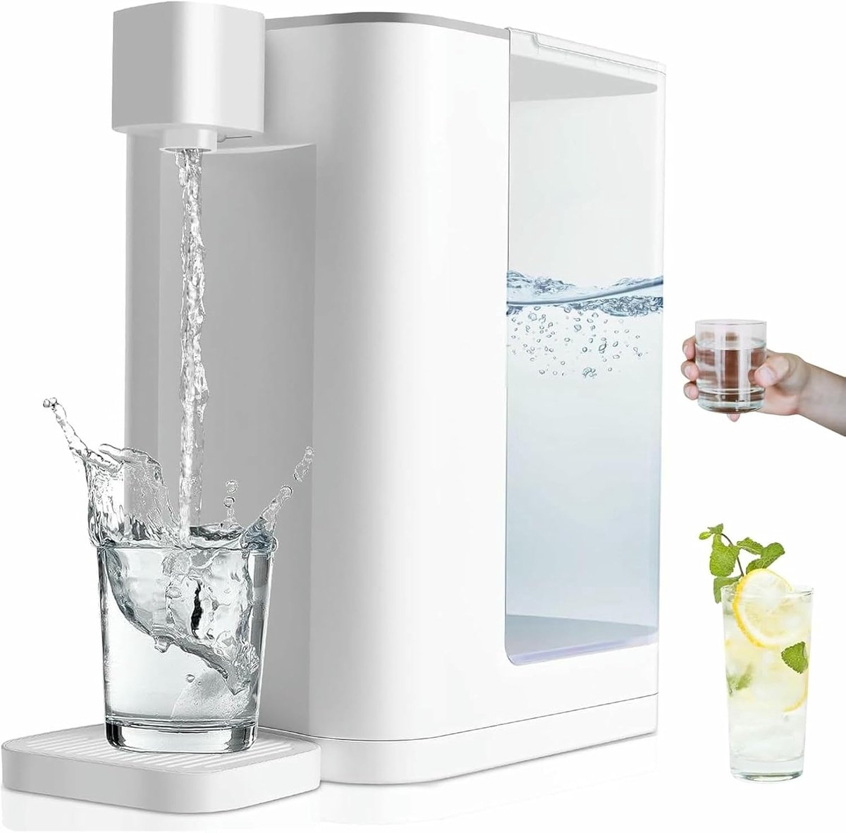 Heetwaterdispenser - Direct heet water - Snel thee zetten - Vijf temperatuurinstellingen - 3L tankinhoud - Wit