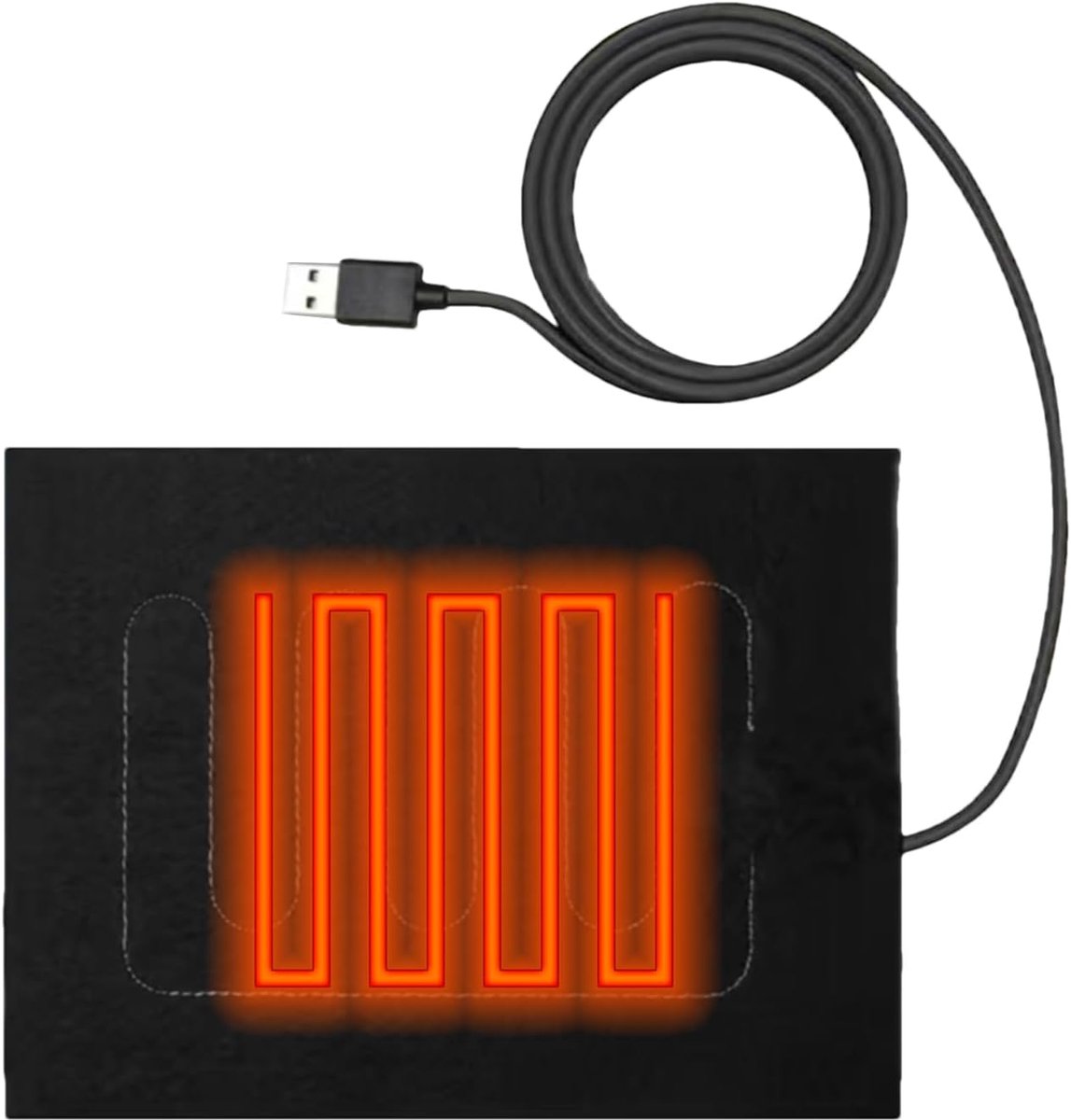 Verwarmde Bureaumat - Warm Bureaukussen - Comfortabel Werken - Instelbare Warmte - 10x20 Cm