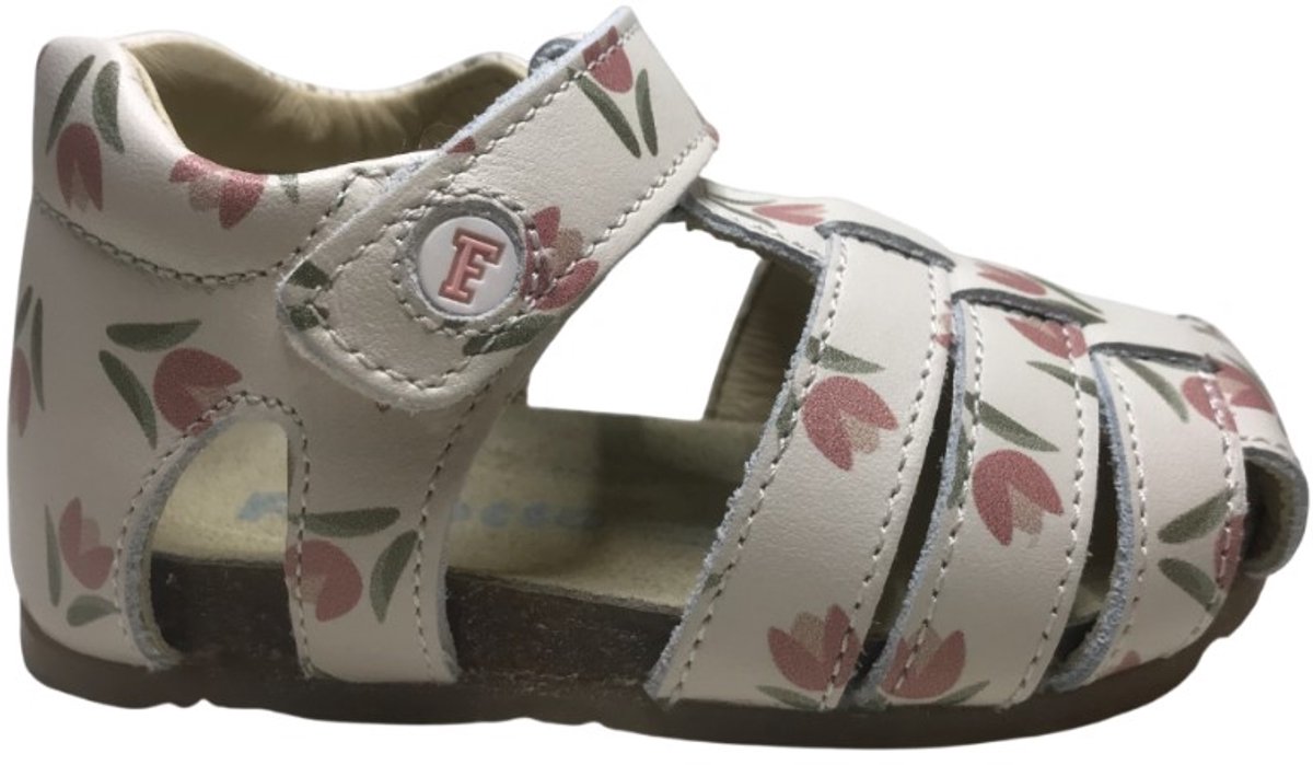 Falcotto Alby – velcro lederen sandalen- tulpen Beige
