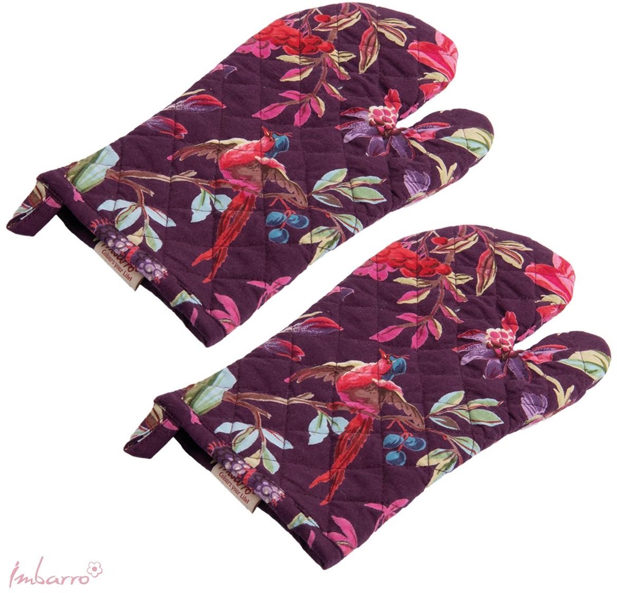 Imbarro Ovenwanten set-van-2 Paradise Purple 30x17cm