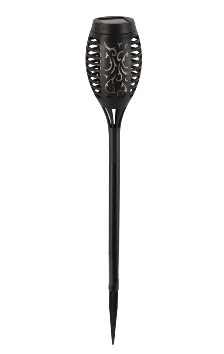 Pro Garden Solar tuinlamp / fakkel / prikspot - vlameffect - zonne-energie - 51 cm