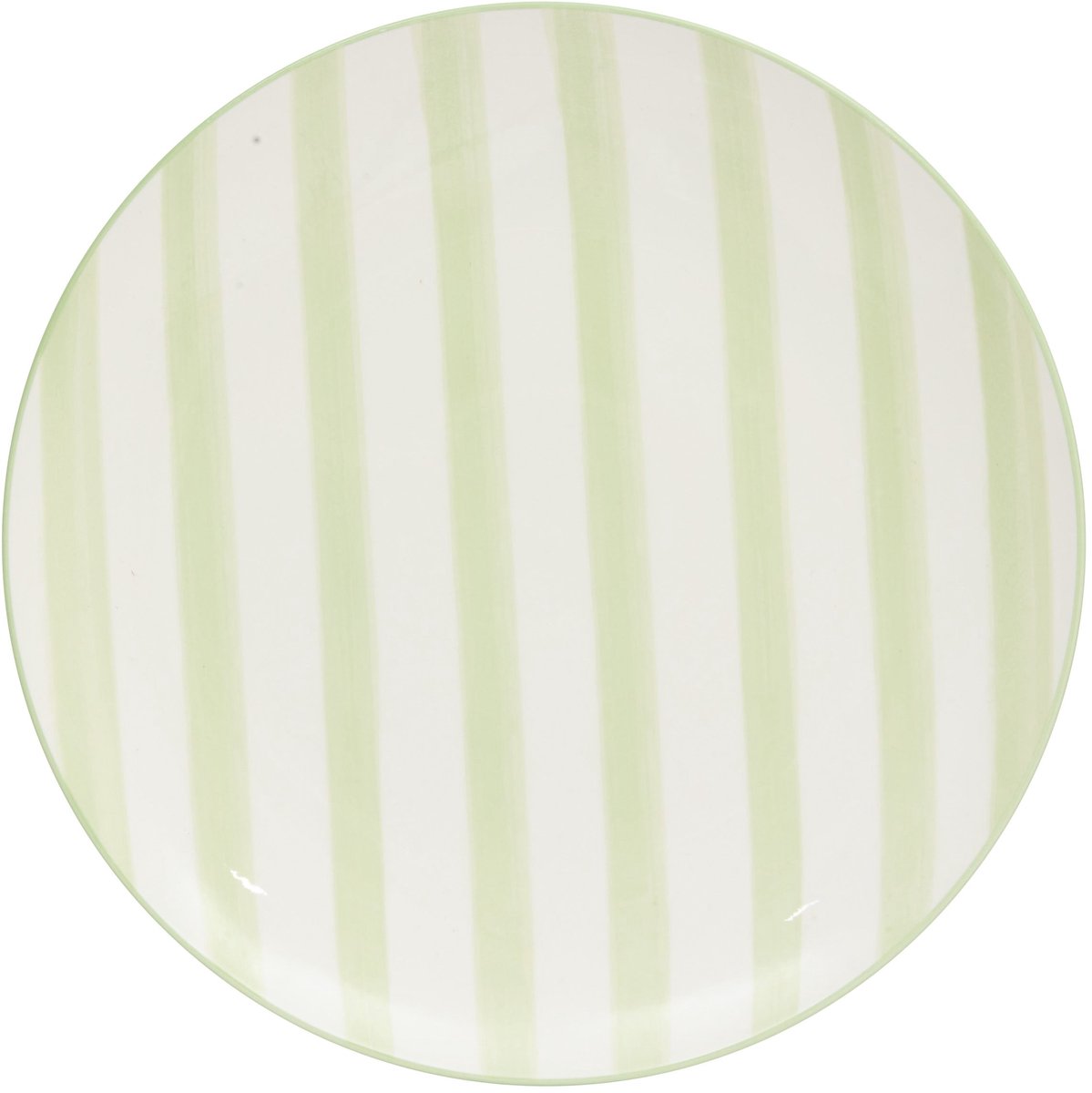 Secret de Gourmet Charlie Plat bord Ø27cm - Set van 6 stuks - Groen/Wit
