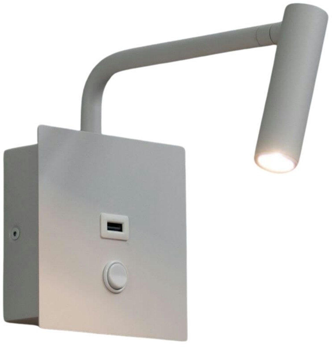 Kosilum - Miami - Wandlamp - Wit - Aluminium