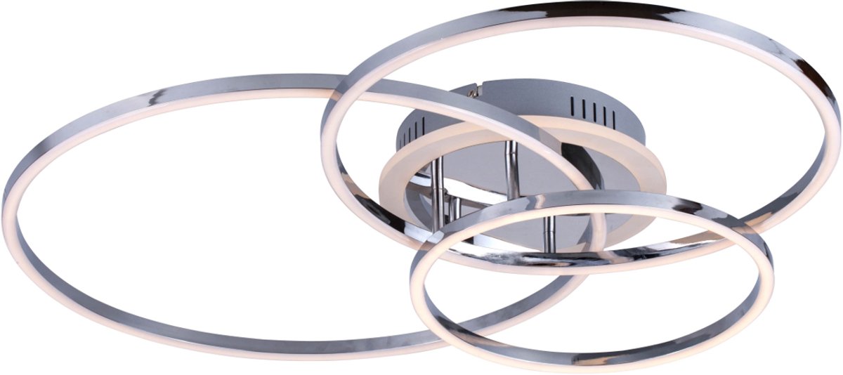 Kosilum - Paciano - Plafondlamp - Zilver/Chroom - Metaal, acryl en aluminium