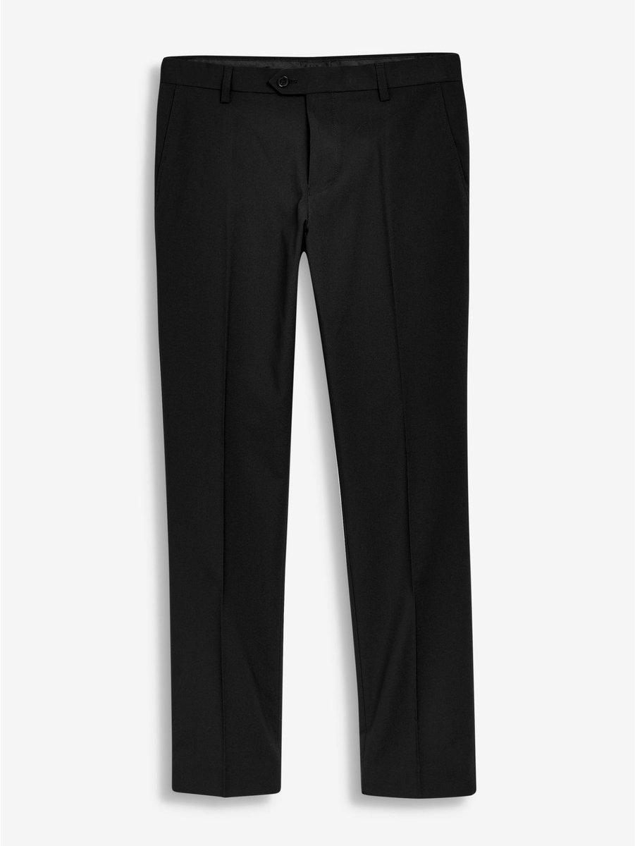 Next - Heren - Tailored fit - Chique stretchy broek - Zwart