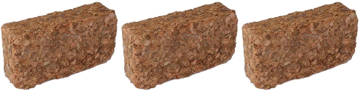 Humusbaksteen Terrarium Bodemgrond - Kokosaarde Substraat - Natuurlijke Leefomgeving Creëren - Optimale Vochtigheidsregulatie - 15 Liter 650g