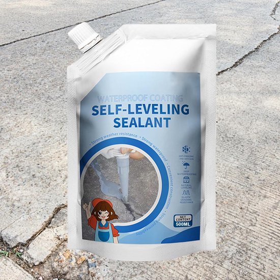 Beton Reparatiekit - Voegenvuller Gaten - Scheuren Afdichten - Zelfnivellerend Waterdicht - 500ml Inhoud van Merkloos — afbeelding 5