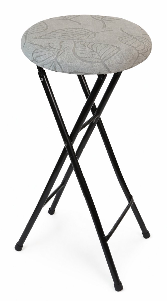 Inklapbare keukenkruk / strijkkruk – Opvouwbaar – Lichtgewicht – Wit – 70 cm – Belastbaar tot 110 kg