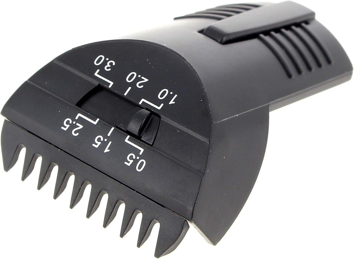 Opzetkam Tondeuse - Precisie Kam - Haar Trimmen - Verstelbaar 0.5-3mm - 4x2x5.5cm