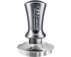 Espresso Tamper - Koffie Stamper - Barista Werk - Verenbelast Ontwerp - 58 mm - Zilver