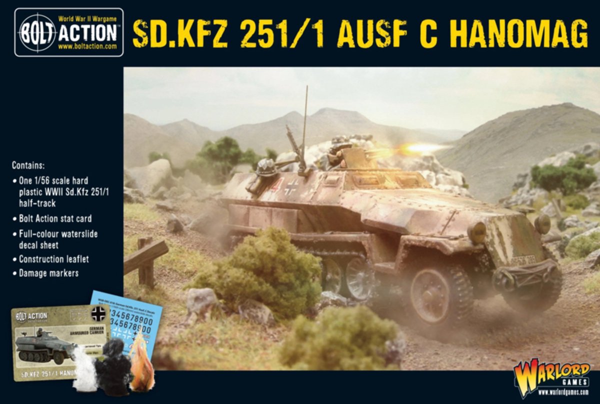 Bolt action: Sd.Kfz 251 C Hanomag