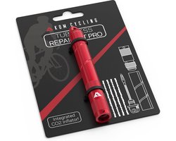 Fietsbanden reparatie-kit - Tubeless reparatieset - Lekke banden repareren - Alles in één tool - 30 gram - Rood