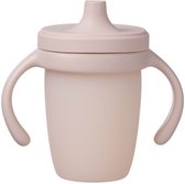 b.box Bec verseur en Siliconen | Couvercle étanche | Tasse en silicone Platina avec couvercle | Couvercle et poignées amovibles | Suivi du niveau d'eau | Résistant au lave-vaisselle | A partir de 6 mois