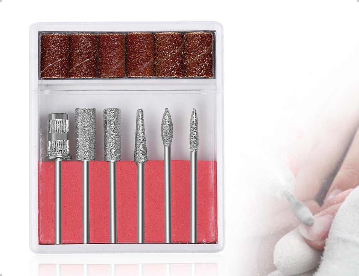 Nagelfrees Set - Slijplichaam Accessoires - Manicure Pedicure - Compleet Polijsten - Kleine Afmetingen
