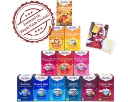 Yogi Tea top 12 pakjes - Biologische Kruidenthee - De beste en lekkerste smaken - 12 x 17 zakjes