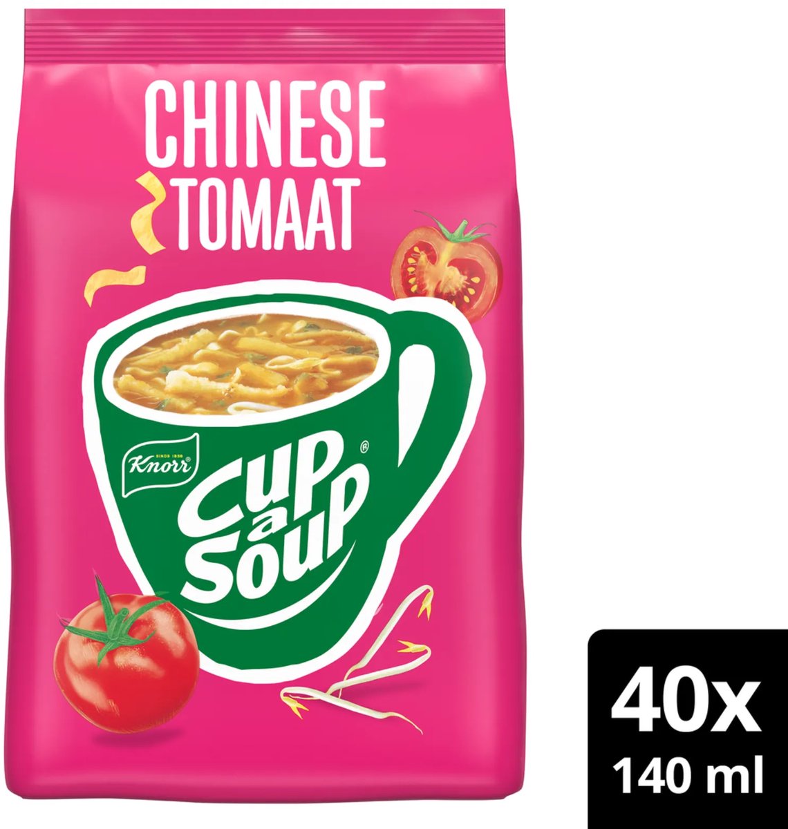Cup-a-Soup Knorr vending chinese tomaat (4 zakken)