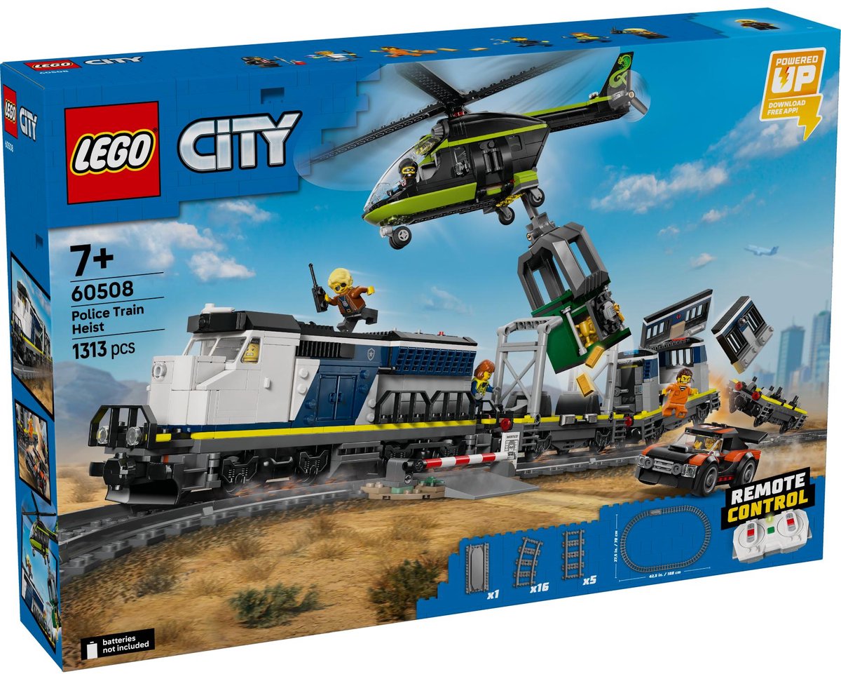 LEGO® City Overval op Politietrein - Speelgoedtreinset - 60508 – foto 2