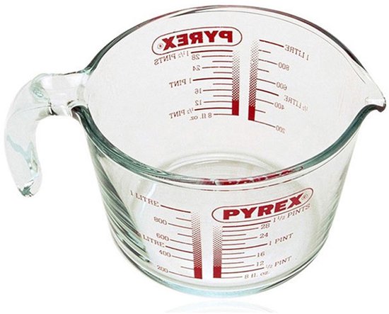 Foto: Pyrex prep store maatbeker 1 l glas