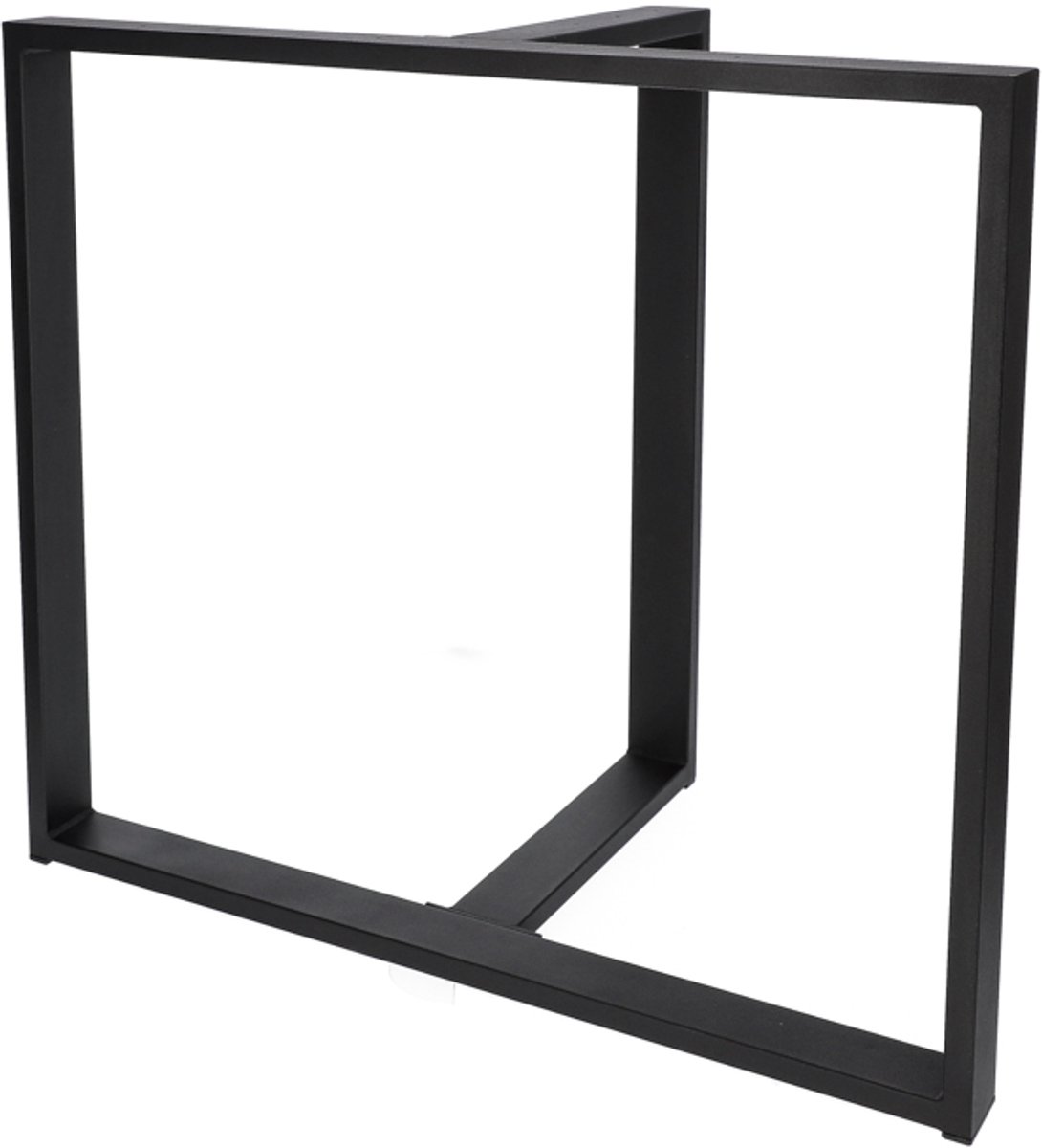 Seart Group Kwadro Mezzo - Stalen Tafelonderstel - 80x71 cm - Zwart - Loftstijl
