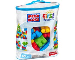 Mega Bloks Grote bouwtas - 60 blokken - Classic bouwstenen voor 1+ jaar