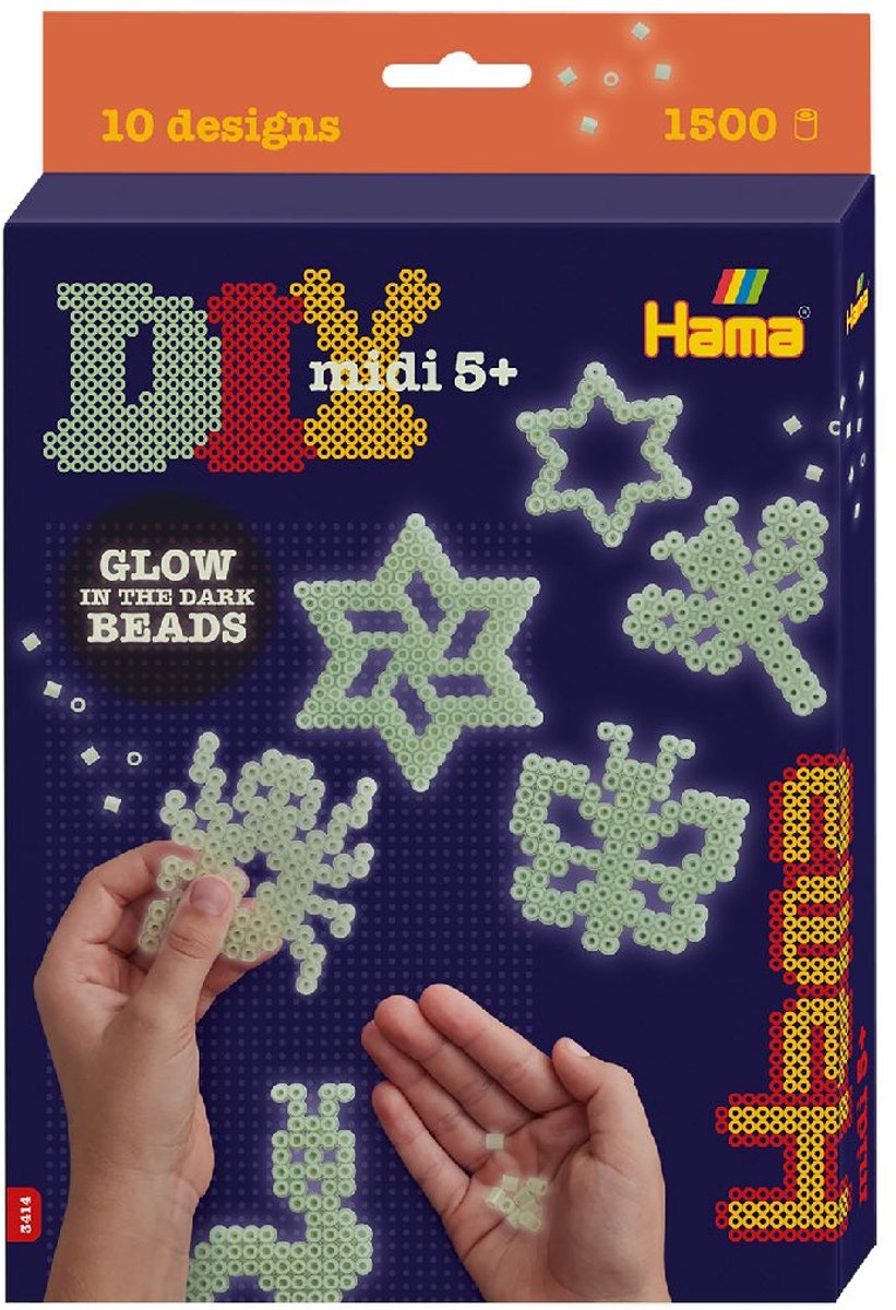 Hama Strijkkralenset Gloeit in het donker — afbeelding 2