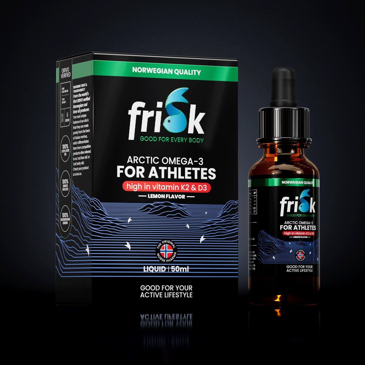Frisk Arctic Omega 3 For Athletes (50 ml)