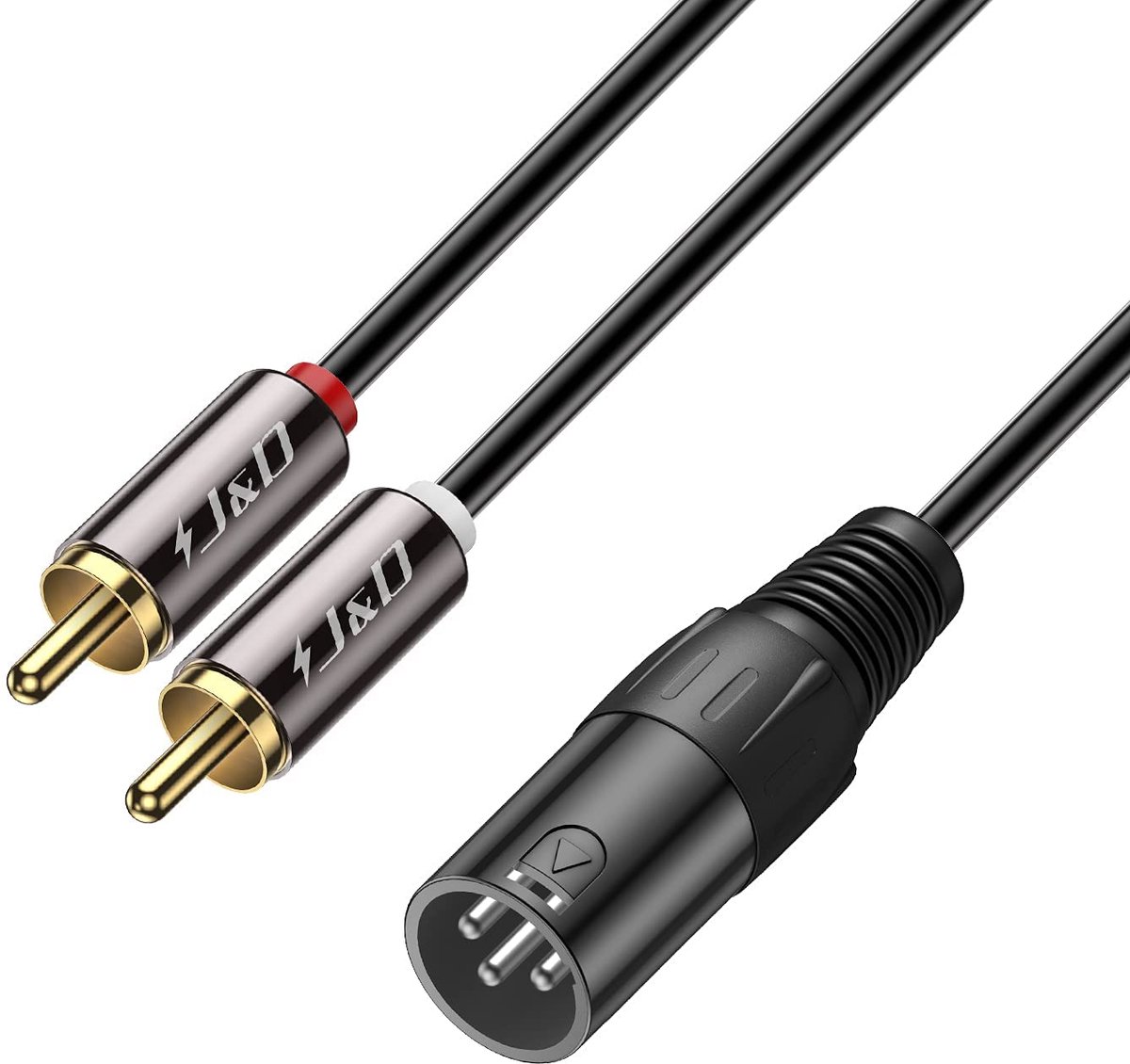 Audio Verbindingskabel - Stereo Splitter Kabel - Geluidsapparatuur Aansluiten - Onevenwichtige Dual RCA - 18 Meter