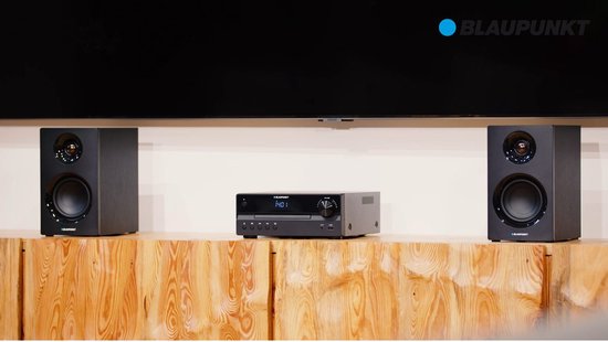 Blaupunkt-microsysteem, vermogen 240 W, HDMI/CD/USB/FM/BT/PLL, parametrische equalizer, LED-display, klok- en wekkerfunctie, kleur: zwart, MS55SUB van Merkloos — afbeelding 2