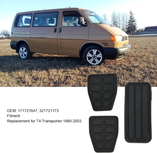 Pedaalhoezen Set - Koppeling Rem Gas - Auto Rijden - Flexibel Slijtvast Rubber - 3 Stuks - Zwart — afbeelding 5