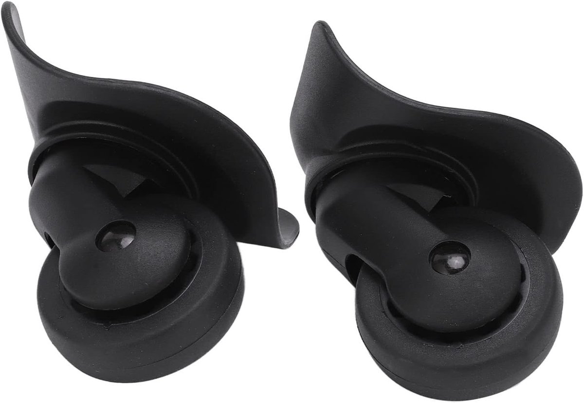 Kofferwielen Set - Bagagewielen - Reis Accessoires - Eenvoudige Installatie - 2 Inch Breed - Zwart