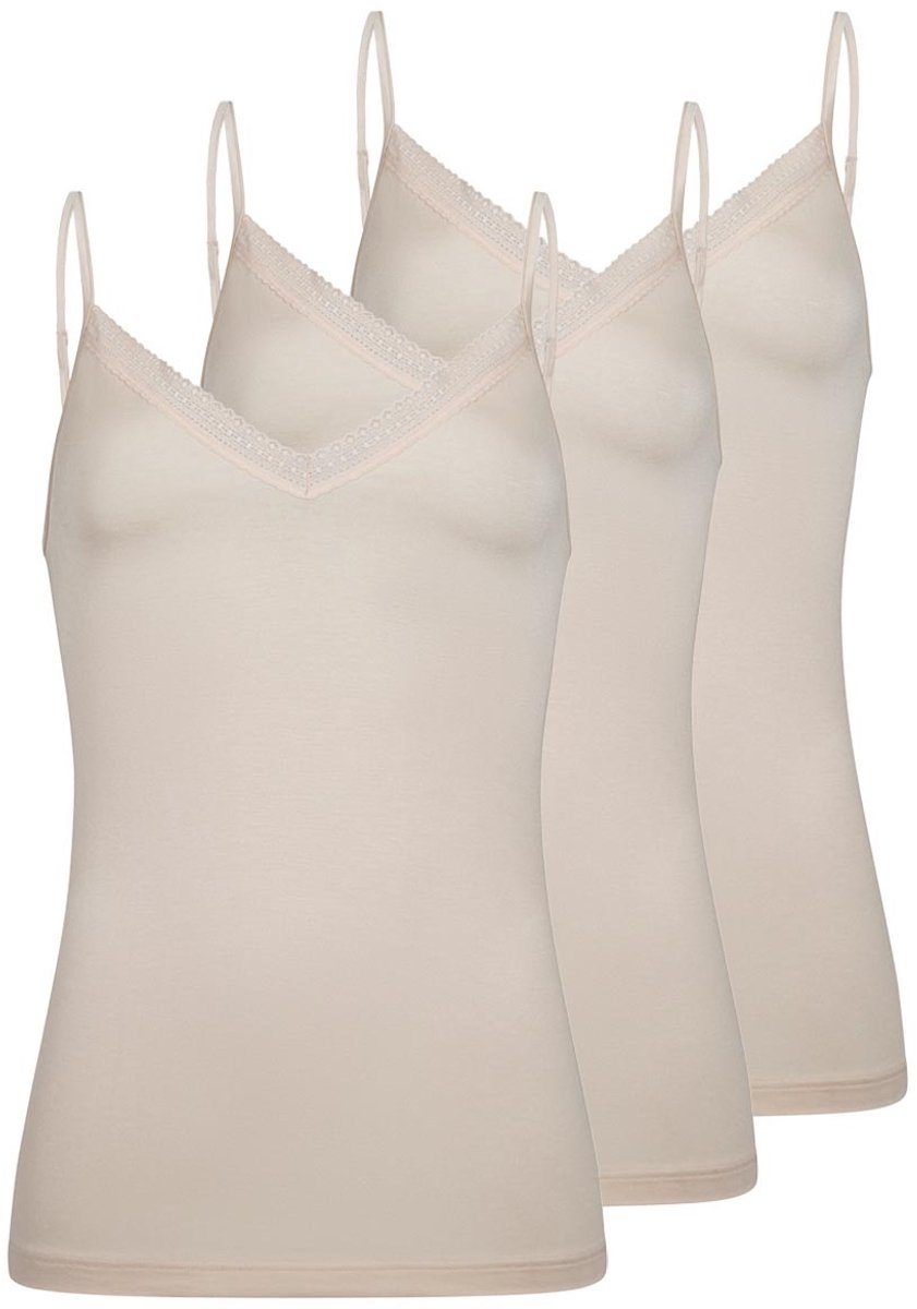 Mey Dames spaghettitop 3 pack Modal Lace