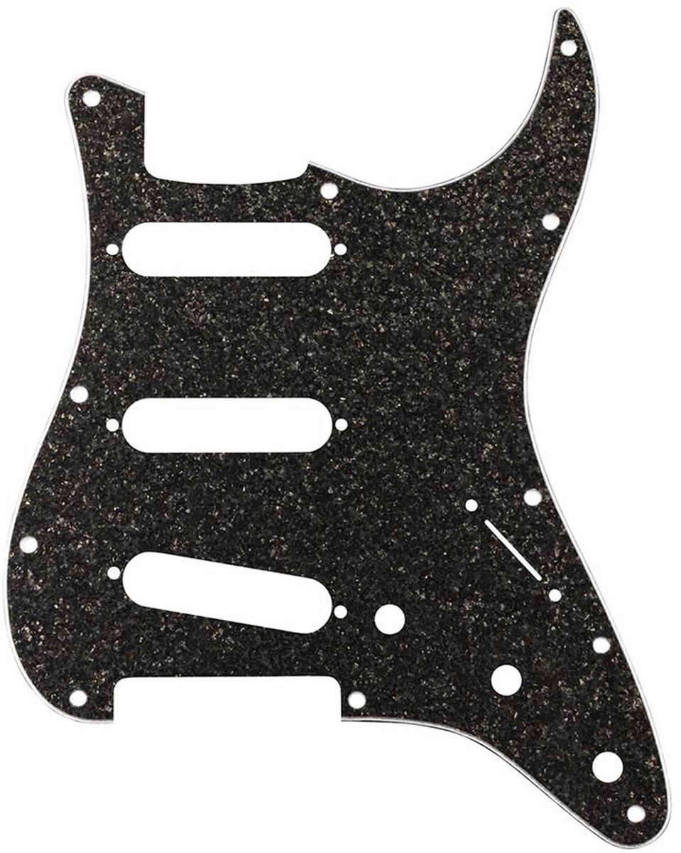 Fender 0992187001 Stratocaster Pickguard SSS Dark Gray Sparkle Hybrid Glass/Glitter