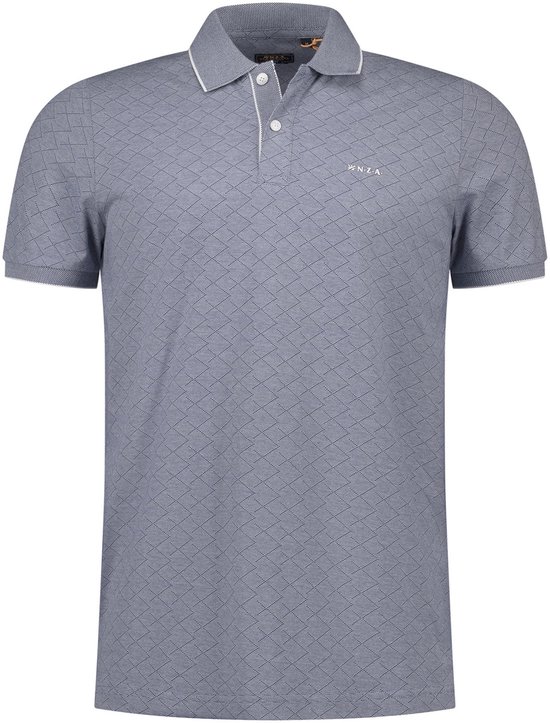 NZA New Zealand Auckland - Polo Korte mouw - Heren - XL - Blauw - Katoen - 26CN120