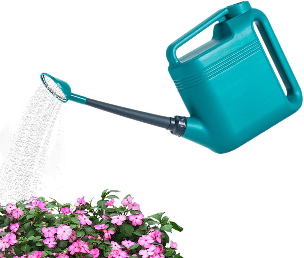 Grote Gieter - 2 Gallon Kunststof Gieter - Met Lange Tuit en Afneembare Kop - Voor Binnen en Buitenplanten - 5 L