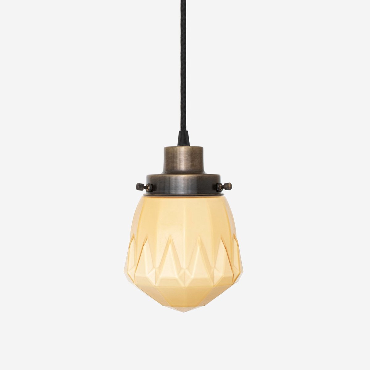 Coloured by Art Hanglamp aan snoer Rocket Sunny 20's Brons - Art Deco Trade Zachtgeel