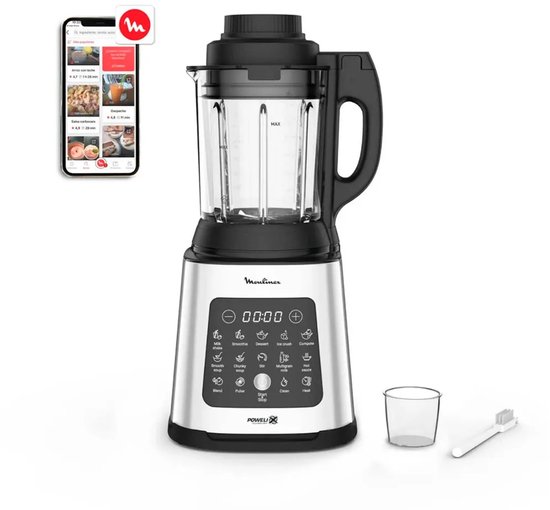 Moulinex LM835D10 - blender - 1,75 l - Blender voor op aanrecht - 1400 W - Zwart, Metallic, Transparant van Moulinex — afbeelding 3
