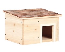 Kinlys Egelhuis - Stevig en stijlvol Egelhuisje met 2 kamers - Eenvoudig bouwpakket