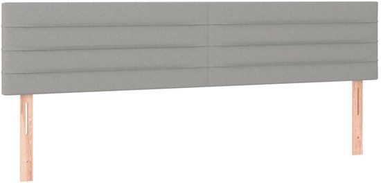 vidaXL-Boxspring-met-matras-stof-lichtgrijs-160x200-cm