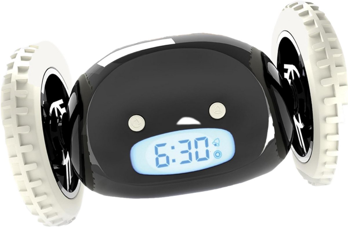 carmdering - Wekker voor zware slapers - Alarm Klok op Wielen - Wekker - Alarm Klok - Rollende Wekker - Hard Alarm en Trilling - Batterij Bediend - Grappig Cadeau